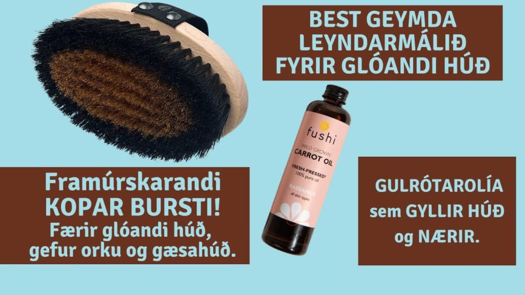 KOPAR líkamsbursti og villt gulrótarolía. 15% afsláttur ef verslað er saman
