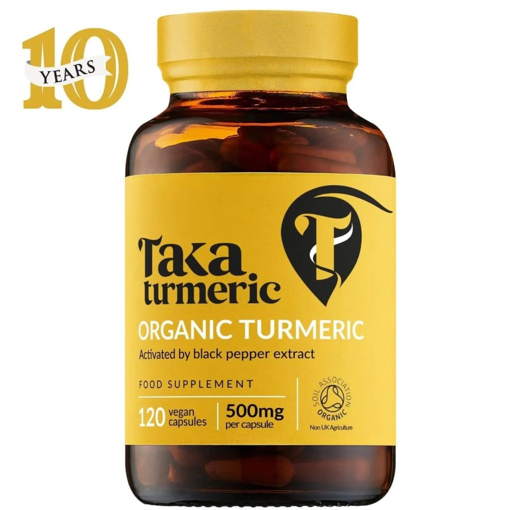 Taka turmeric. Lífrænn túrmerik með svörtum pipar - 120 hylki