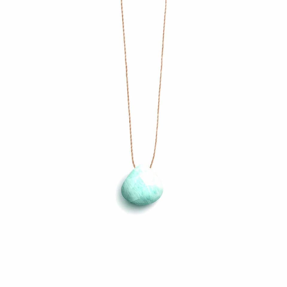 Hálsfesti með amazonite. Fyrir frið og ró
