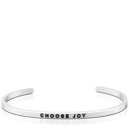 Choose joy. Rósagull eða silfur
