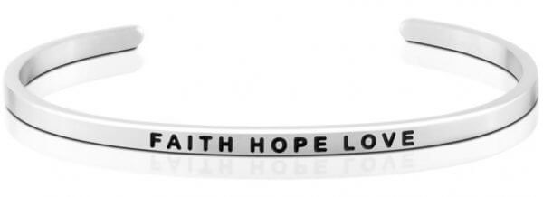 Faith, hope, love. Silfur