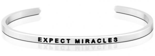 Expect Miracles möntruband silfur