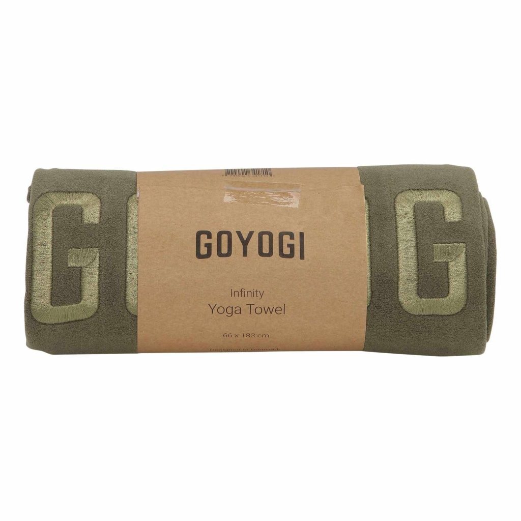 GoYogi Infinity jógahandklæði. Ólífugrænt