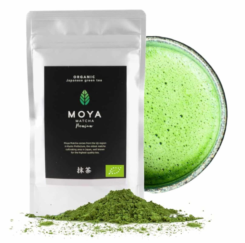 Moya matcha. Premium. Rollsinn og lífrænt vottað af Túni. 100 gr