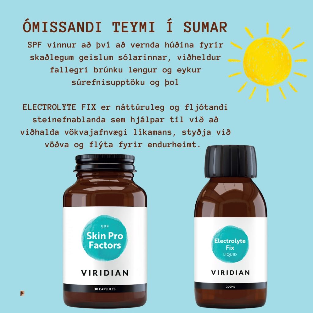 Frábæri pakkinn; steinefni og húðvörn. 15% afsláttur saman